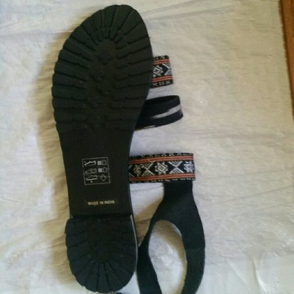 FREE PEOPLE Aztec ETHNIC TAPESTRY WOMEN SANDALS - Picture 8 of 8
